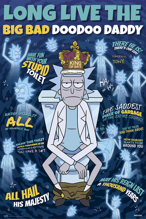 Grupo Erik GPE5448 Rick And Morty Doodoo Daddy Poster 61X91,5cm | Yourdecoration.de