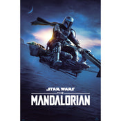 Grupo Erik GPE5497 Star Wars The Mandalorian Speeder Bike 2 Poster 61X91,5cm | Yourdecoration.de