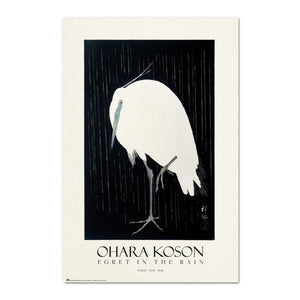 Grupo Erik Gpe5555 Poster Egret In The Rain | Yourdecoration.de