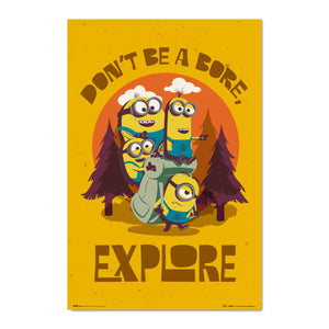 Grupo Erik Gpe5602 Poster Minions Don T Be Bore Explore | Yourdecoration.de