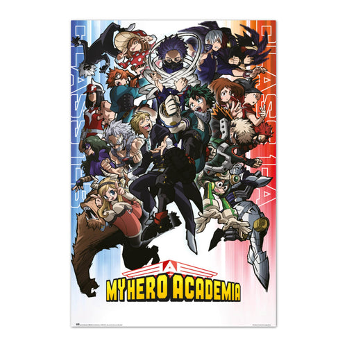 Grupo Erik Gpe5624 Poster My Hero Academia Class 1 A And Class 1 B | Yourdecoration.de