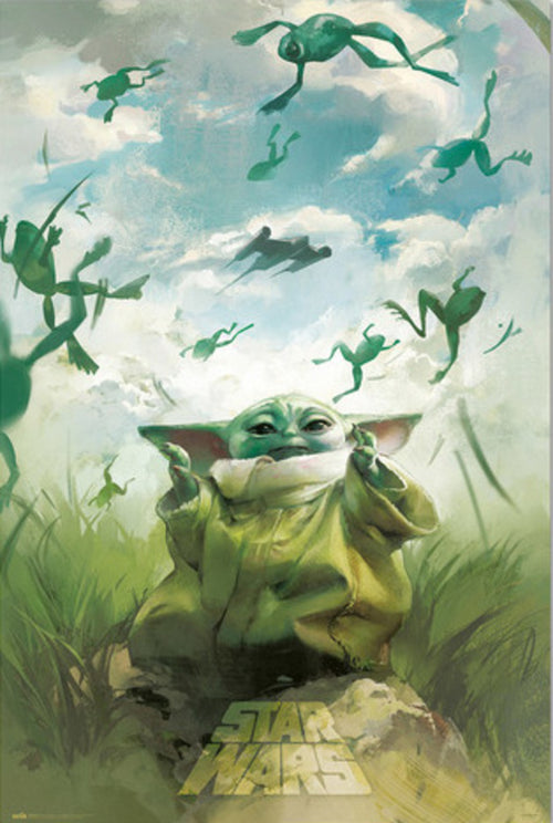 grupo erik gpe5699 star wars grogu training poster 61x91-5 cm | Yourdecoration.de