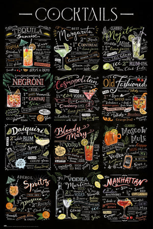 grupo erik gpe5753 cocktails poster 61x91 5cm | Yourdecoration.de