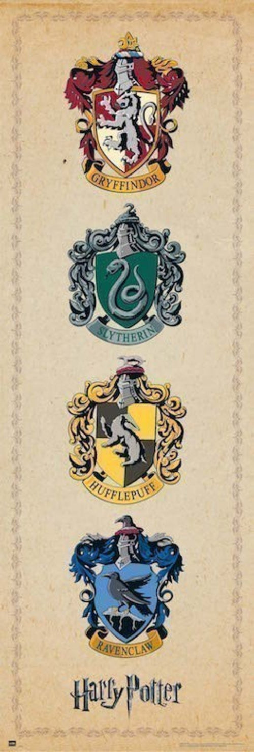 Grupo Erik PPGE8032 Harry Potter House Crests Poster 53X158cm | Yourdecoration.de