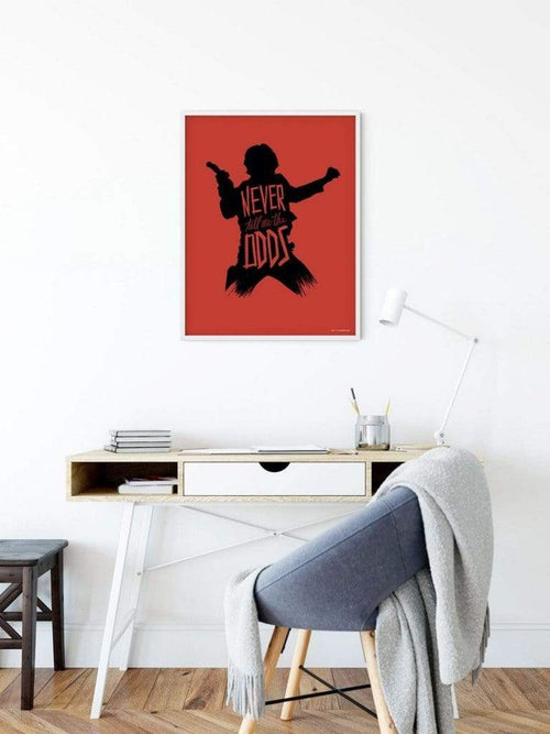 Komar Star Wars Silhouette Quotes Han Solo Kunstdruck 30x40cm | Yourdecoration.be