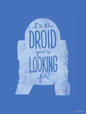 Komar Star Wars Silhouette Quotes R2D2 Kunstdruck 30x40cm | Yourdecoration.de