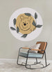 Komar Winnie Pooh Garland Zelfklevend Fototapete 125x125cm Rund Interieur | Yourdecoration.de