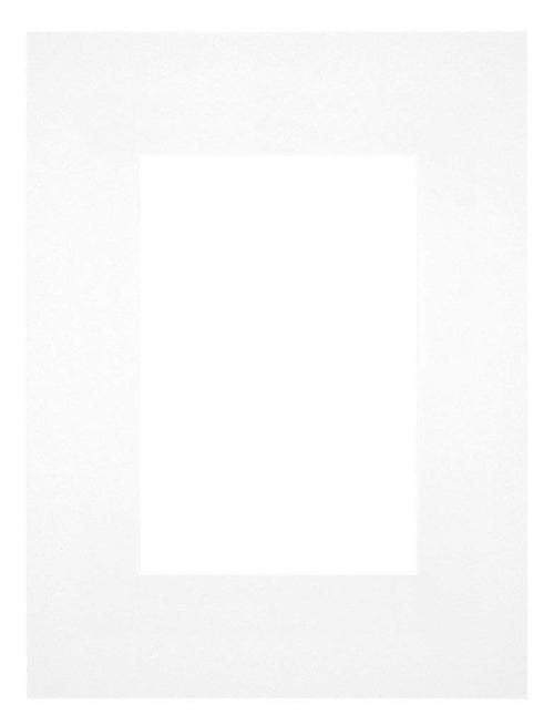 Passe-Partout 18x24cm Karton Weiss Rand Gerade - Vorne | Yourdecoration.de