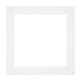 Passe-Partout 20x20cm Karton Weiss Rand Gerade - Vorne | Yourdecoration.de