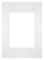 Passe-Partout 20x28cm Karton Weiss Rand Gerade - Vorne | Yourdecoration.de