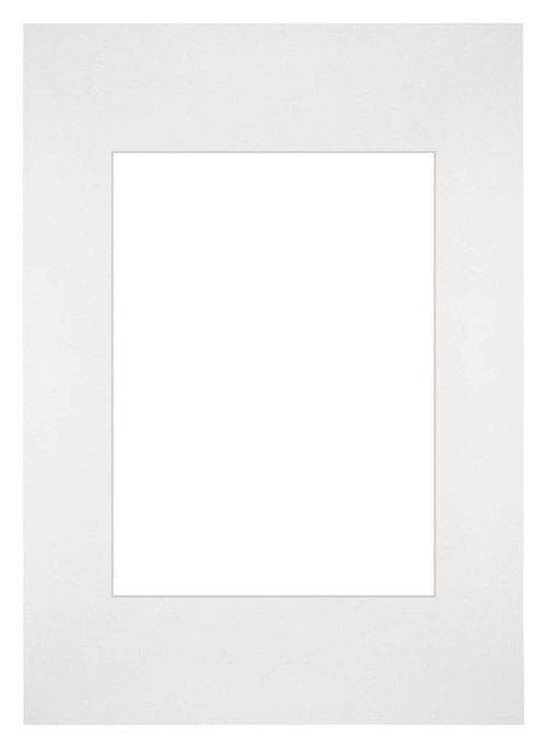 Passe-Partout 20x28cm Karton Weiss Rand Gerade - Vorne | Yourdecoration.de