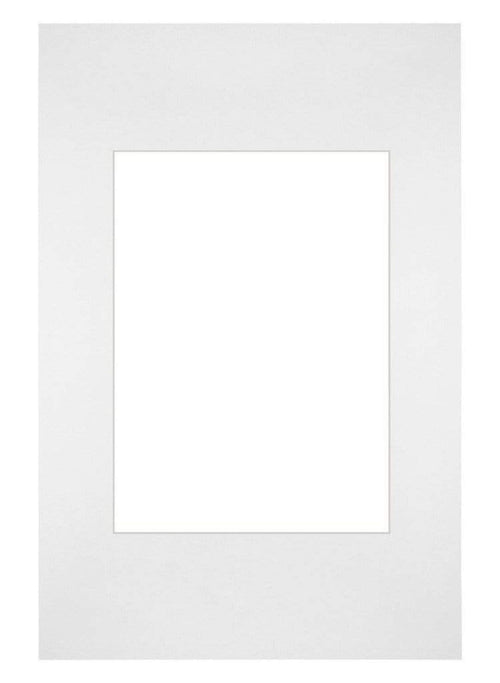 Passe-Partout 20x30cm Karton Weiss Rand Gerade - Vorne | Yourdecoration.de