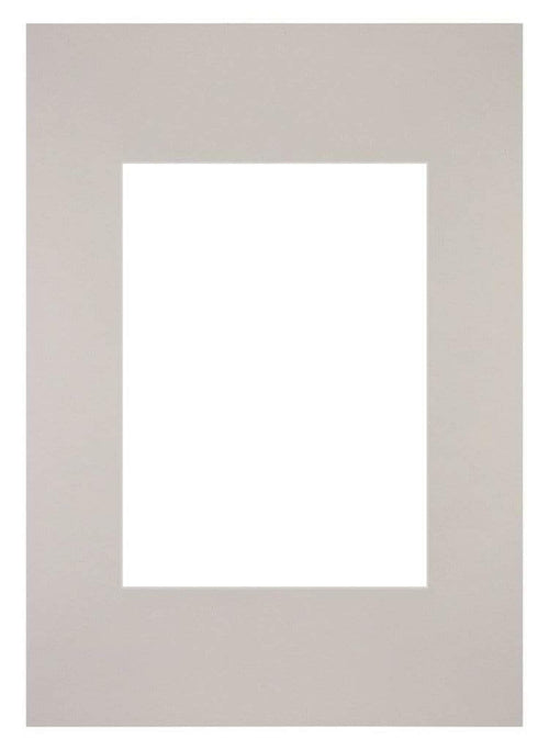 Passe-Partout 21x29,7cm Karton Grau Granit Rand Gerade - Vorne | Yourdecoration.de