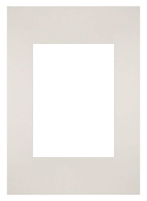 Passe-Partout 21x29,7cm Karton Hellgrau Rand Gerade - Vorne | Yourdecoration.de