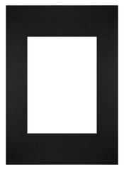 Passe-Partout 21x29,7cm Karton Schwarz Rand Gerade - Vorne | Yourdecoration.de