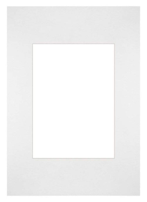 Passe-Partout 21x29,7cm Karton Weiss Rand Gerade - Vorne | Yourdecoration.de