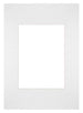 Passe-Partout 21x29,7cm Karton Weiss Rand Gerade - Vorne | Yourdecoration.de