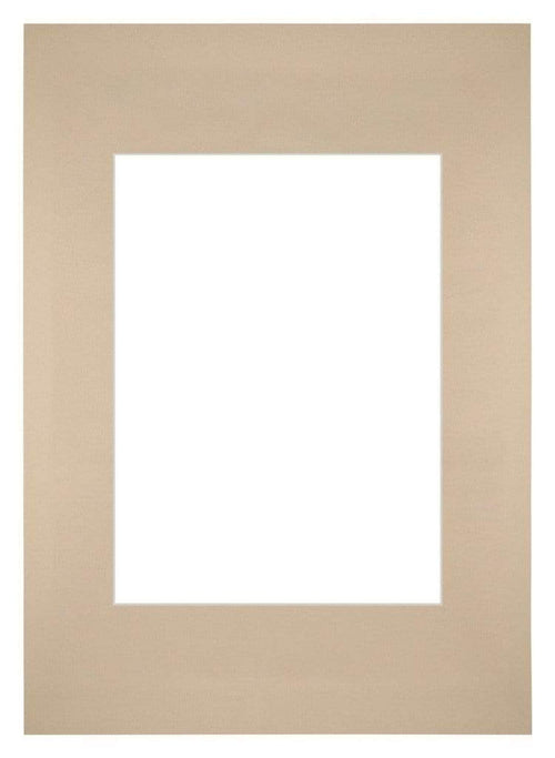 Passe-Partout 21x29,7cm Karton Beige Rand Gerade - Vorne | Yourdecoration.de