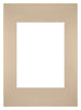 Passe-Partout 21x29,7cm Karton Beige Rand Gerade - Vorne | Yourdecoration.de