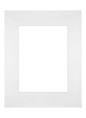 Passe-Partout 28x35cm Karton Weiss Rand Gerade - Vorne | Yourdecoration.de