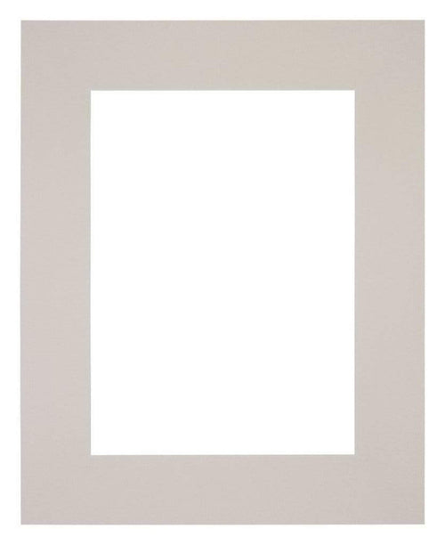 Passepartout 20x25cm Karton Grau Granit Rand Gerade - Vorne | Yourdecoration.de