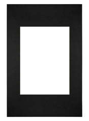 Passepartout 20x30cm Karton Schwarz Rand Gerade - Vorne | Yourdecoration.de