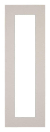 Passepartout 20x60cm Karton Grau Granit Rand 5cm Gerade - Vorne | Yourdecoration.de