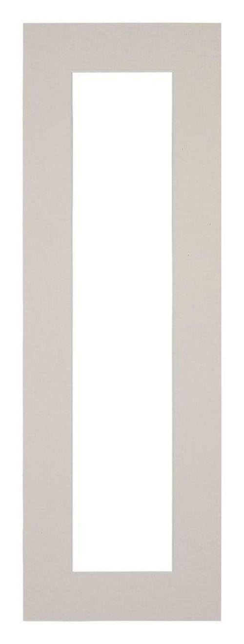 Passepartout 20x60cm Karton Grau Granit Rand 5cm Gerade - Vorne | Yourdecoration.de