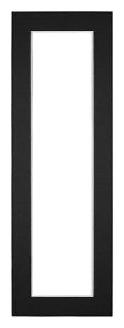 Passepartout 20x60cm Karton Schwarz Rand 4cm Gerade - Vorne | Yourdecoration.de