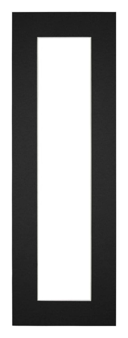 Passepartout 20x60cm Karton Schwarz Rand 5cm Gerade - Vorne | Yourdecoration.de