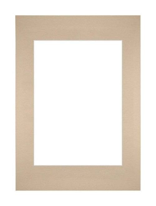 Passepartout 21x29,7cm A4/A5 Karton Beige Rand Gerade - Vorne | Yourdecoration.de