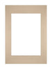 Passepartout 21x29,7cm A4/A5 Karton Beige Rand Gerade - Vorne | Yourdecoration.de