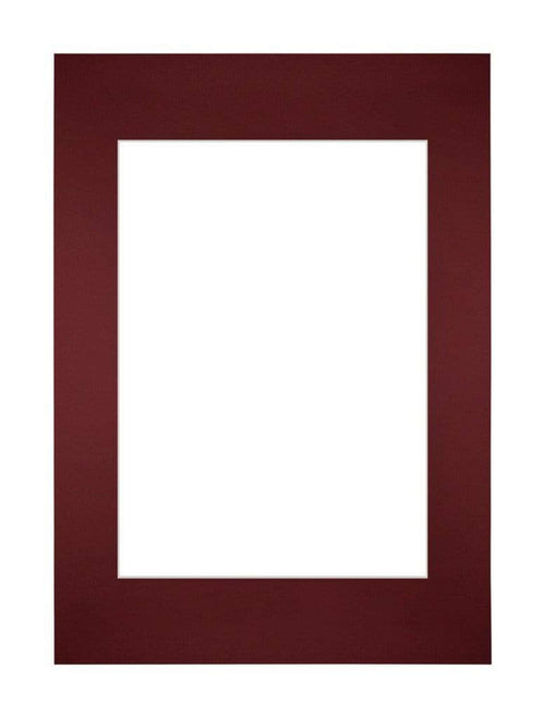 Passepartout 21x29,7cm A4/A5 Karton Weinrot Rand Gerade - Vorne | Yourdecoration.de