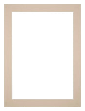 Passepartout 75x100cm Karton Beige Rand 3cm Gerade - Vorne | Yourdecoration.de