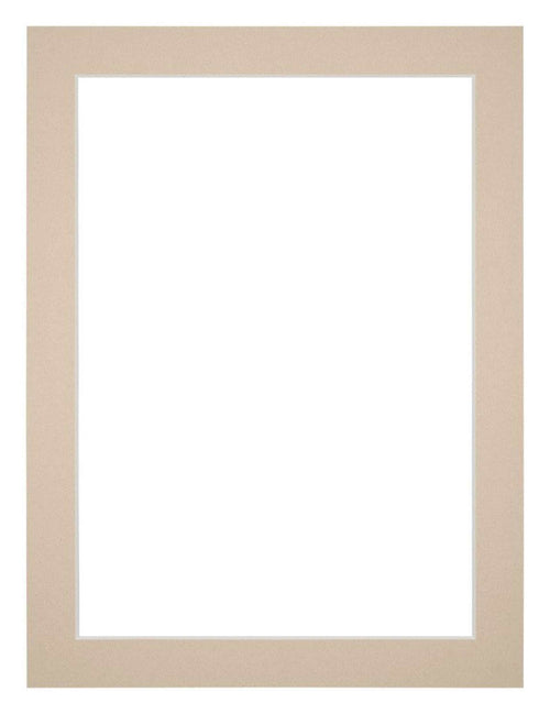 Passepartout 30x40cm Karton Beige Rand 3cm Gerade - Vorne | Yourdecoration.de