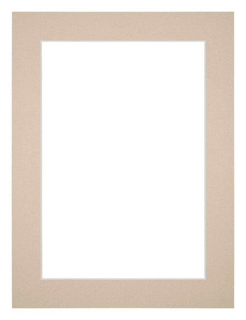 Passepartout 45x60cm Karton Beige Rand 4cm Gerade - Vorne | Yourdecoration.de