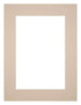 Passepartout 30x40cm Karton Beige Rand 5cm Gerade - Vorne | Yourdecoration.de