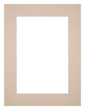 Passepartout 60x80cm Karton Beige Rand 5cm Gerade - Vorne | Yourdecoration.de