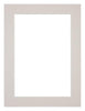 Passepartout 45x60cm Karton Grau Granit Rand 4cm Gerade - Vorne | Yourdecoration.de