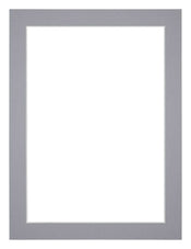 Passepartout 75x100cm Karton Grau Rand 3cm Gerade - Vorne | Yourdecoration.de