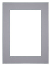 Passepartout 75x100cm Karton Grau Rand 5cm Gerade - Vorne | Yourdecoration.de