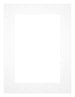 Passepartout 45x60cm Karton Weiss Rand 5cm Gerade - Vorne | Yourdecoration.de