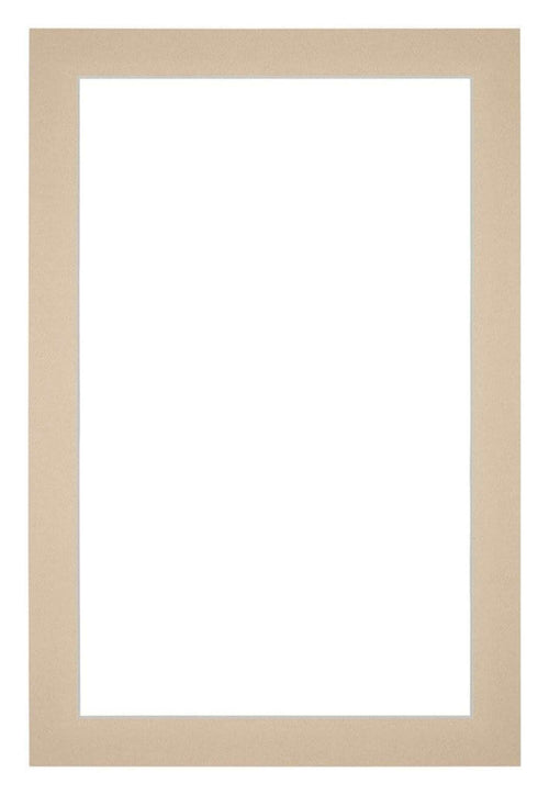 Passepartout 60x90cm Karton Beige Rand 3cm Gerade - Vorne | Yourdecoration.de