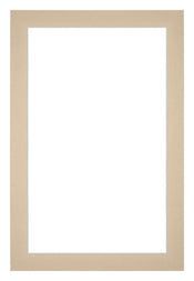 Passepartout 40x60cm Karton Beige Rand 3cm Gerade - Vorne | Yourdecoration.de