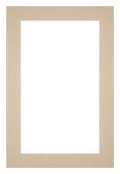 Passepartout 62x93cm Karton Beige Rand 4cm Gerade - Vorne | Yourdecoration.de