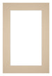 Passepartout 30x45cm Karton Beige Rand 5cm Gerade - Vorne | Yourdecoration.de