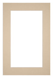 Passepartout 60x90cm Karton Beige Rand 5cm Gerade - Vorne | Yourdecoration.de