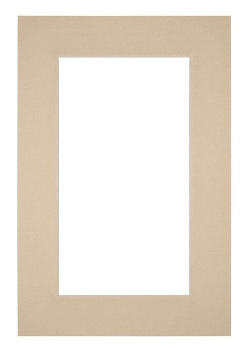 Passepartout 61x91,5cm Karton Beige Rand 6cm Gerade - Vorne | Yourdecoration.de