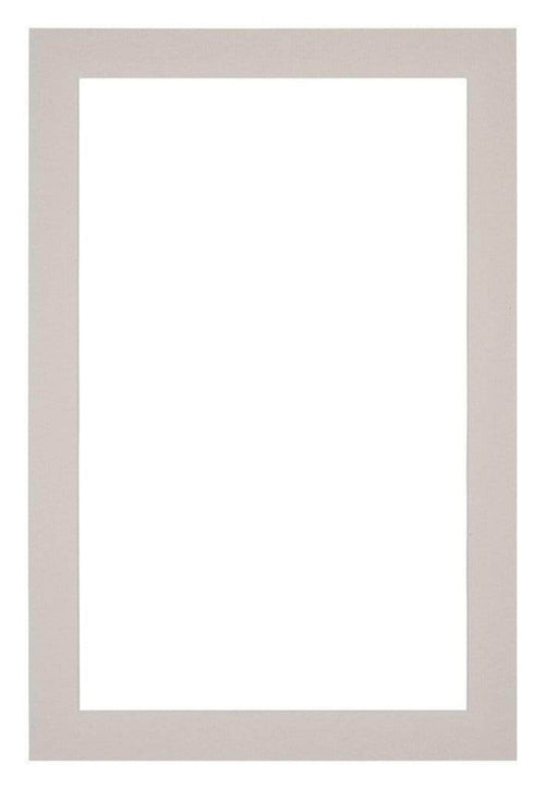 Passepartout 60x90cm Karton Grau Granit Rand 3cm Gerade - Vorne | Yourdecoration.de