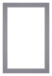 Passepartout 40x60cm Karton Grau Rand 3cm Gerade - Vorne | Yourdecoration.de